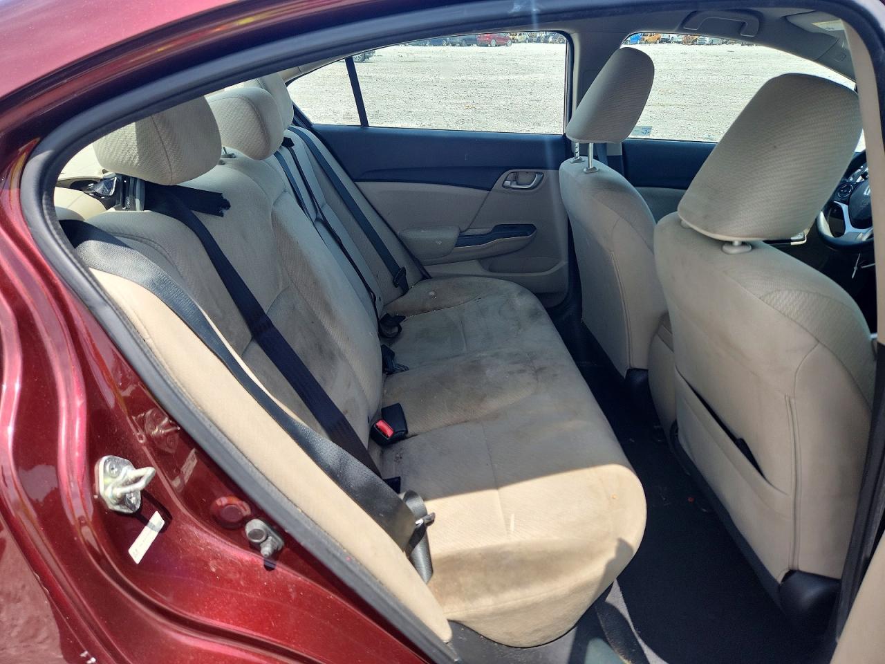 2013 Honda Civic Lx Burgundy vin: 19XFB2F51DE089710