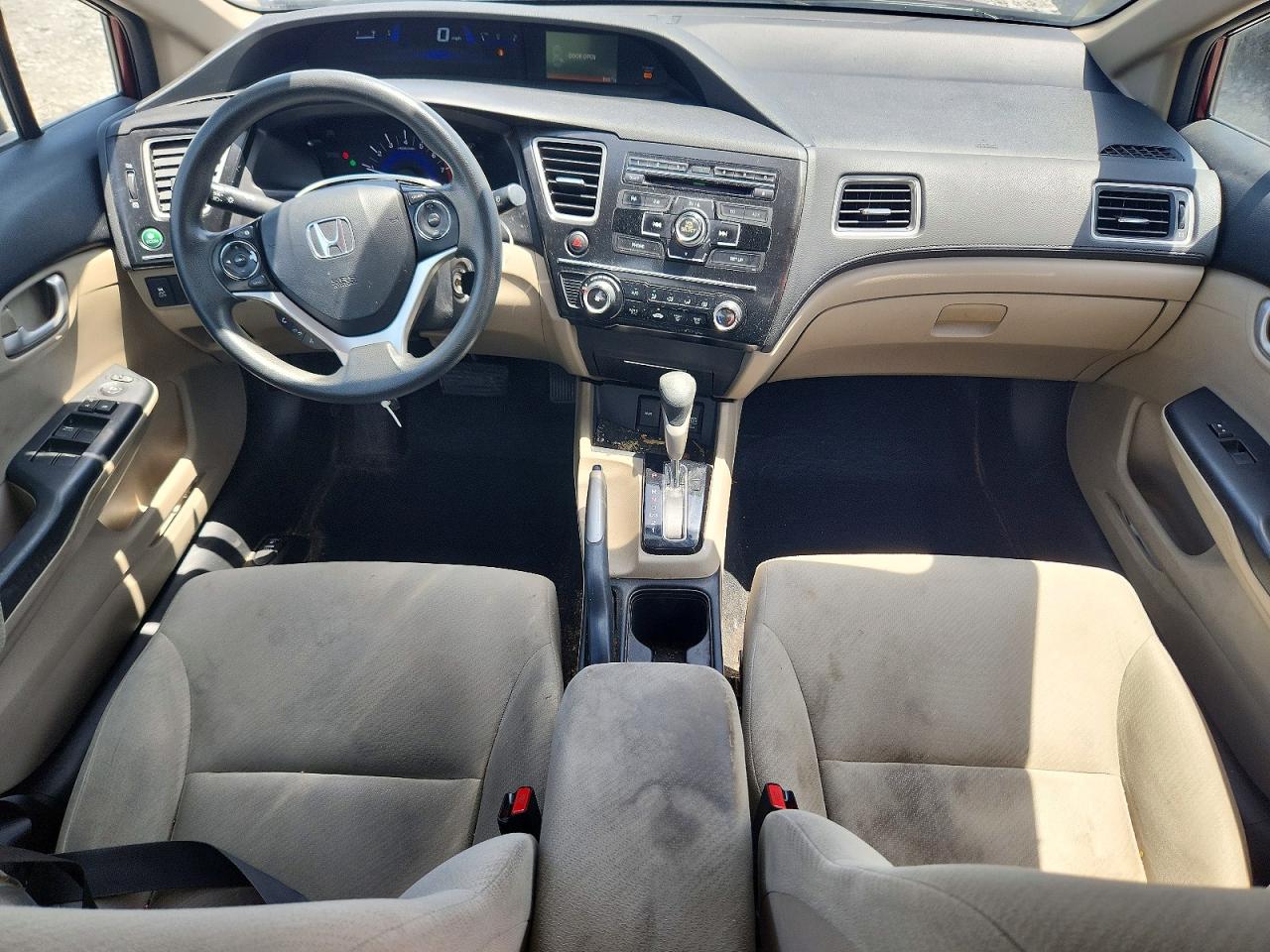 2013 Honda Civic Lx Burgundy vin: 19XFB2F51DE089710