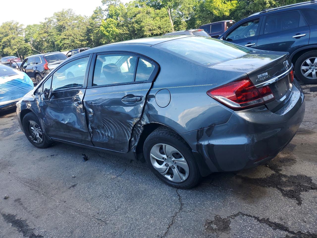 2013 Honda Civic Lx Black vin: 19XFB2F51DE092929
