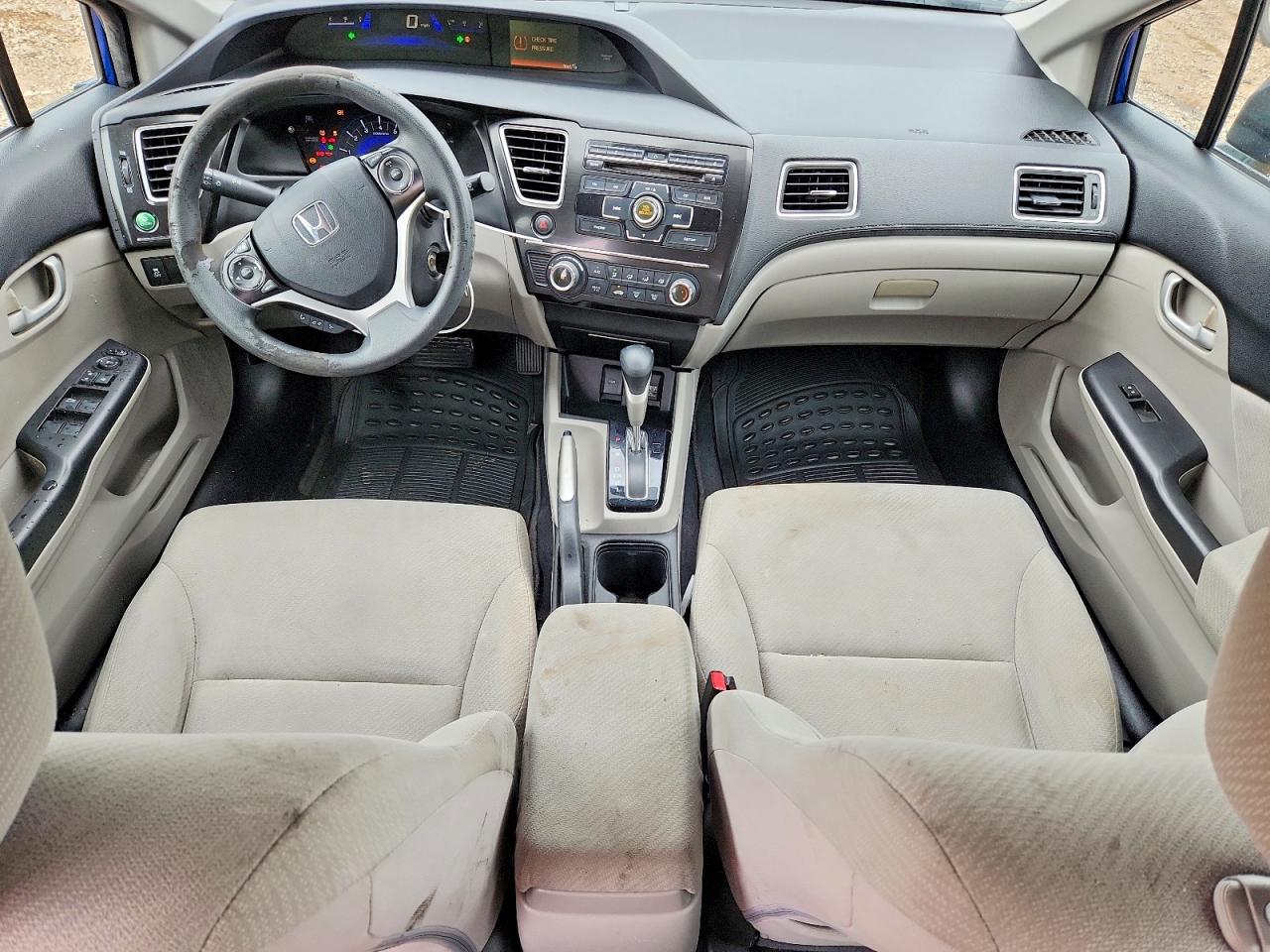 2013 Honda Civic Lx Blue vin: 19XFB2F51DE203219