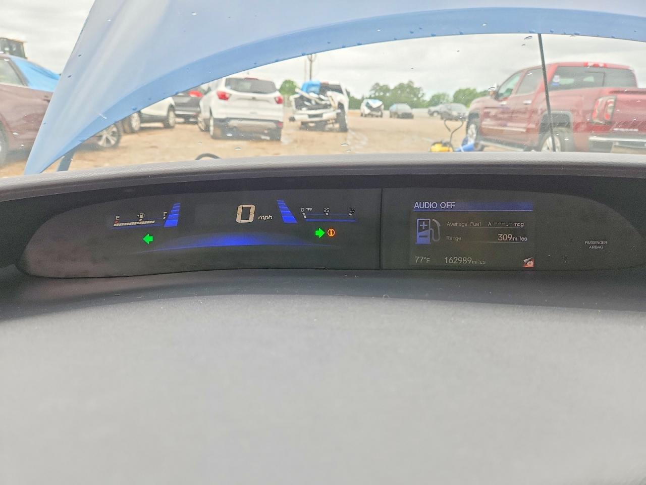 2013 Honda Civic Lx Blue vin: 19XFB2F51DE203219