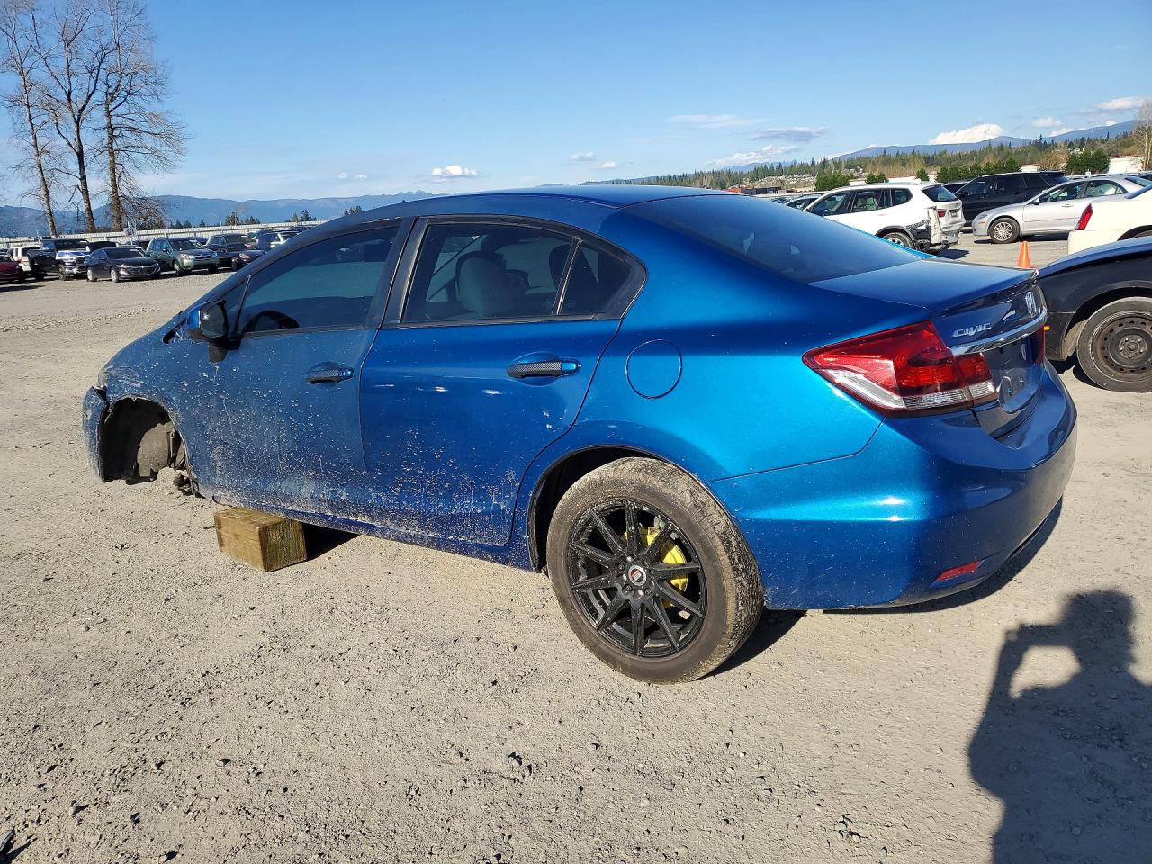 2013 Honda Civic Lx Blue vin: 19XFB2F51DE212048