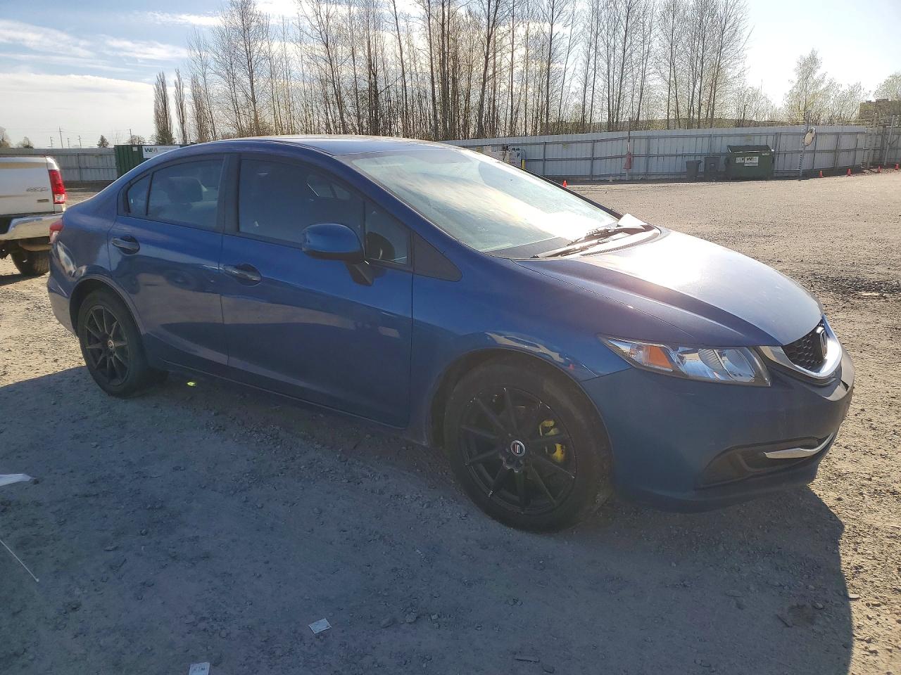 2013 Honda Civic Lx Blue vin: 19XFB2F51DE212048