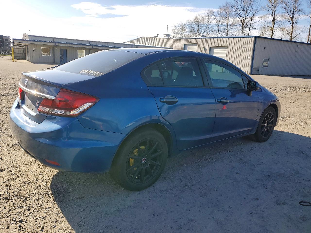 2013 Honda Civic Lx Blue vin: 19XFB2F51DE212048