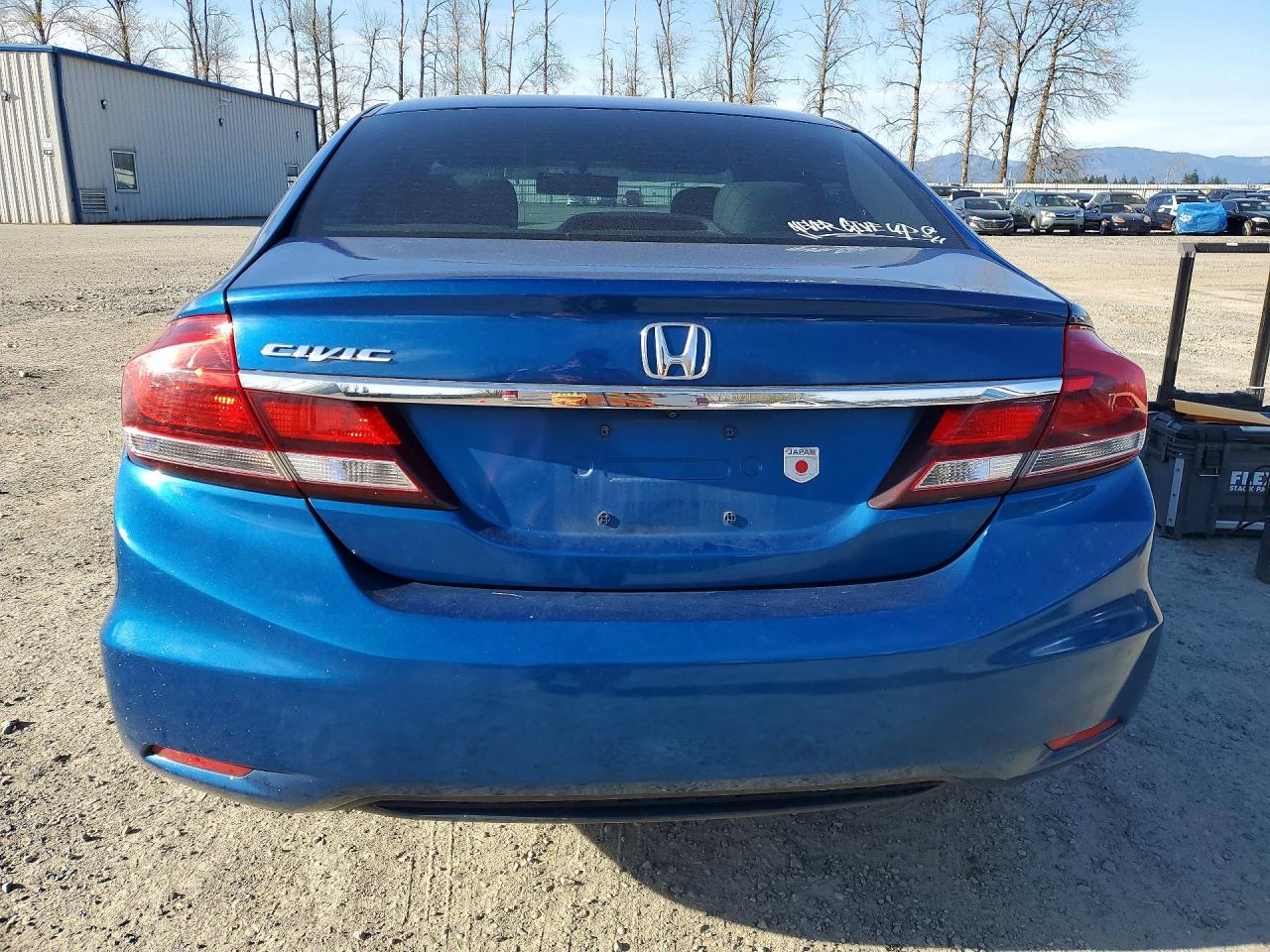 2013 Honda Civic Lx Blue vin: 19XFB2F51DE212048