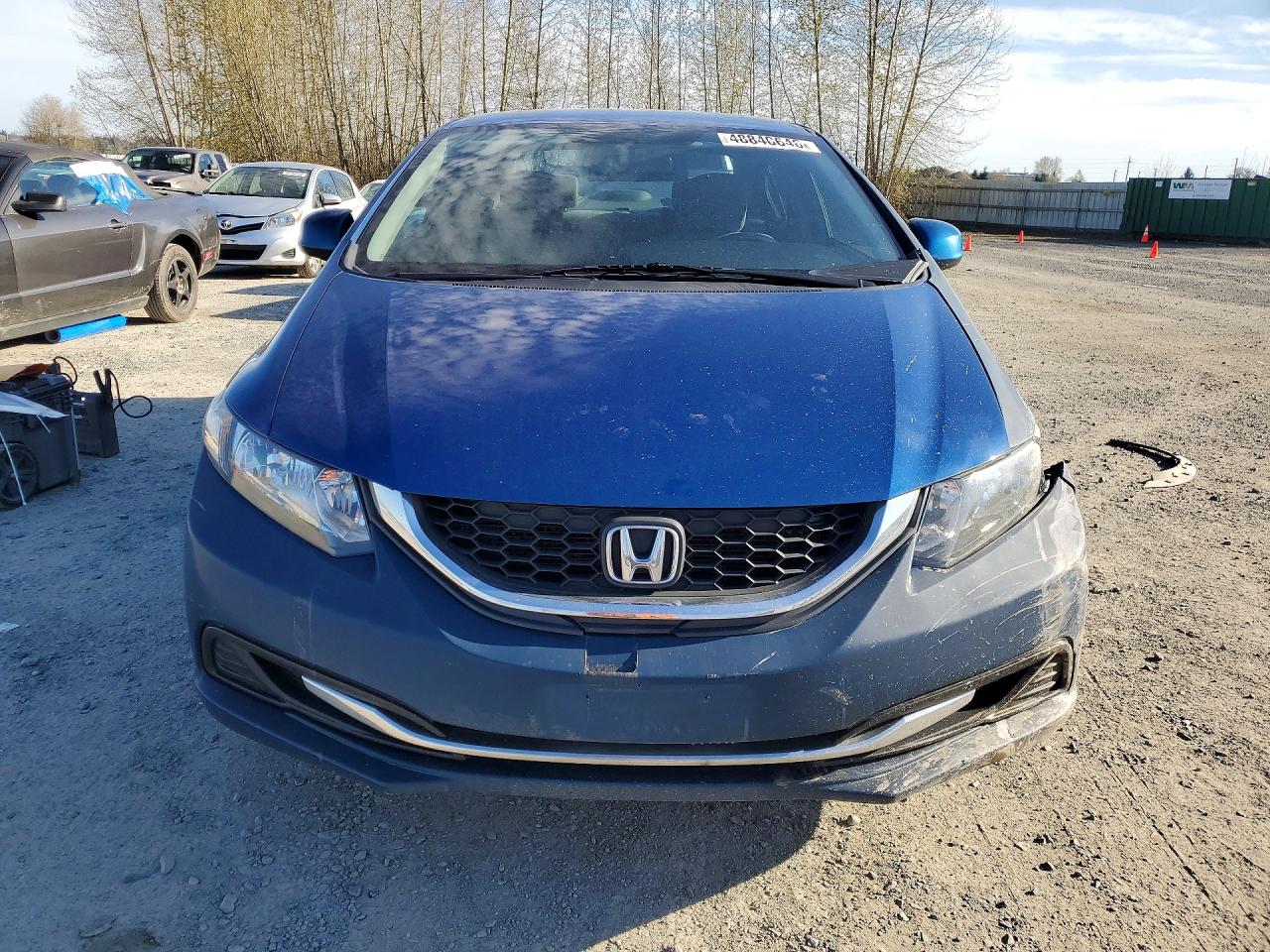 2013 Honda Civic Lx Blue vin: 19XFB2F51DE212048