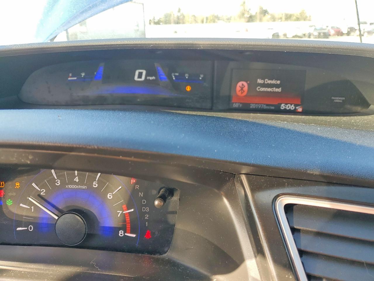 2013 Honda Civic Lx Blue vin: 19XFB2F51DE212048