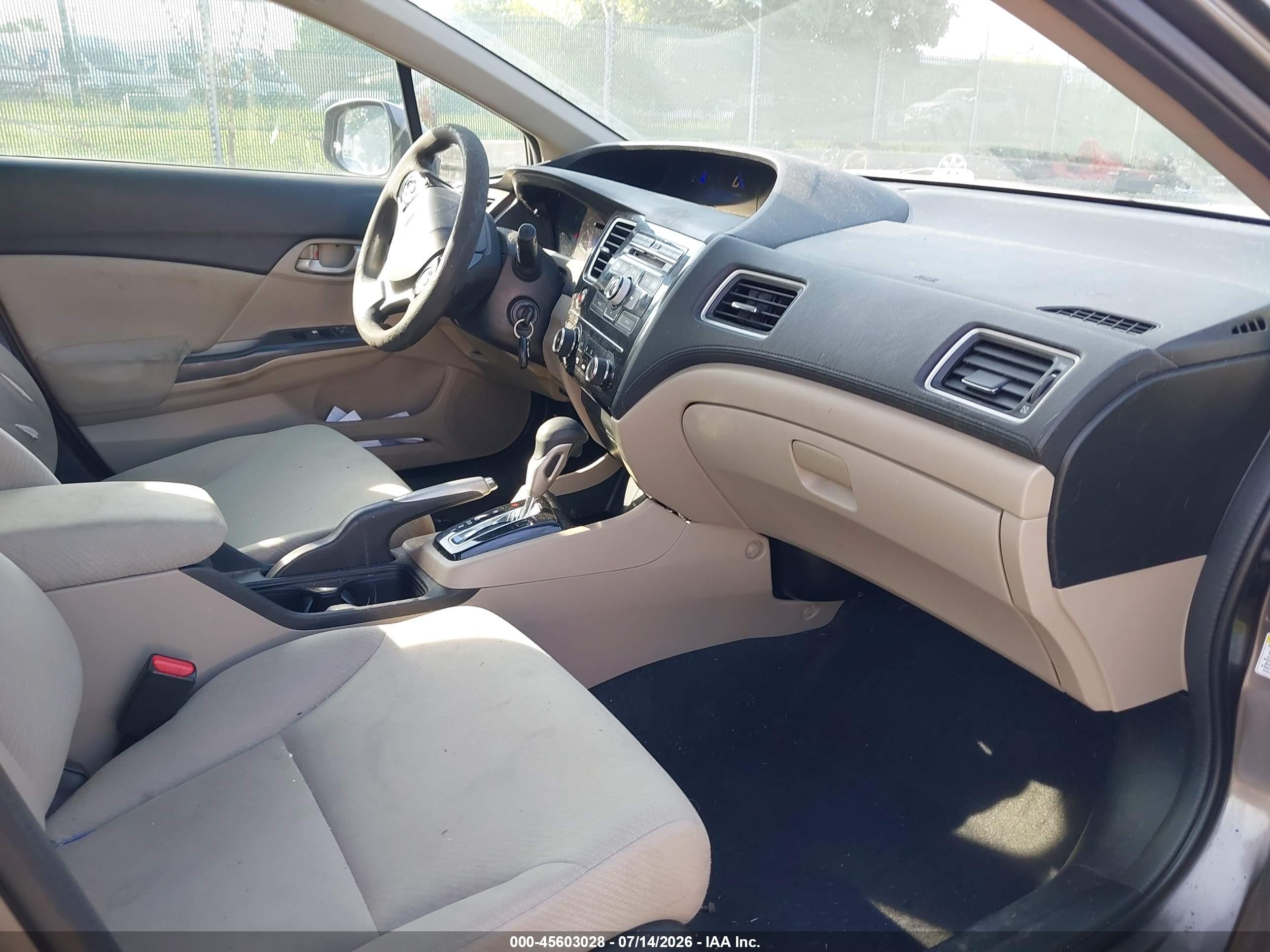 2013 Honda Civic Lx Gray vin: 19XFB2F51DE212762