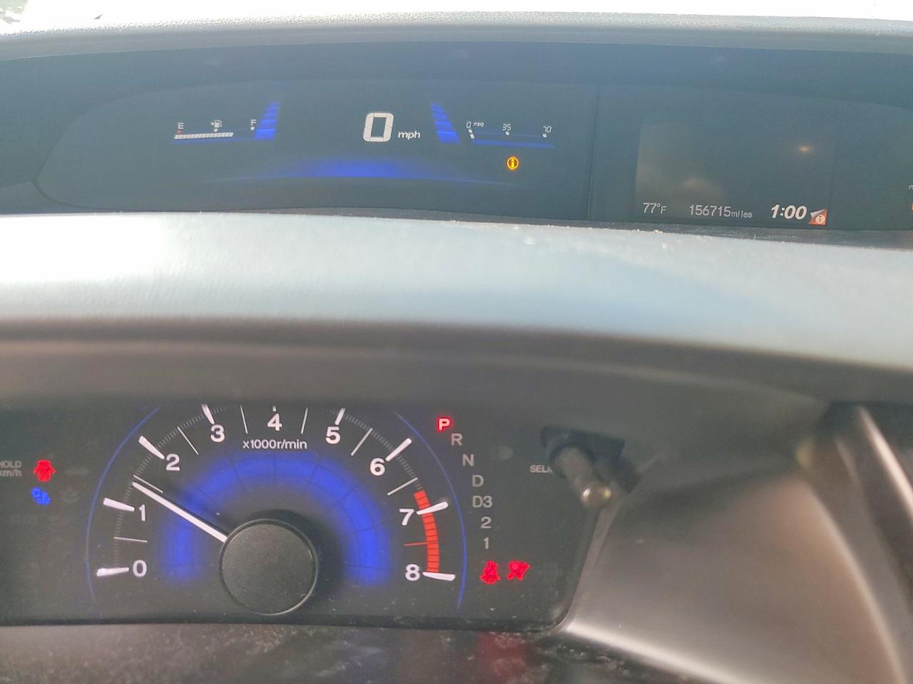 2013 Honda Civic Lx Gray vin: 19XFB2F51DE216200