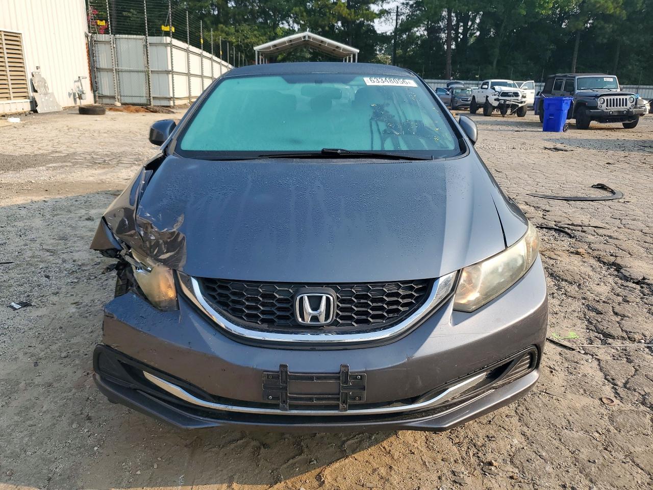 2013 Honda Civic Lx Gray vin: 19XFB2F51DE216200