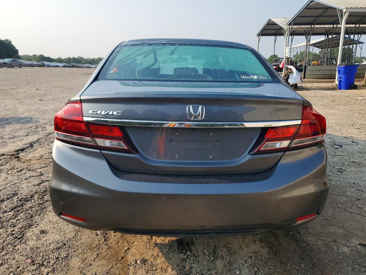2013 Honda Civic Lx Gray vin: 19XFB2F51DE216200