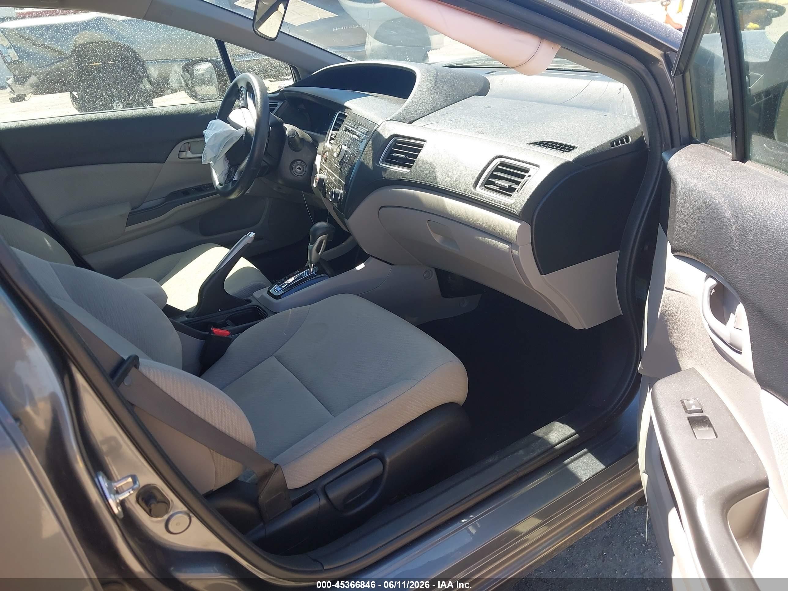 2013 Honda Civic Lx Серый vin: 19XFB2F51DE217847