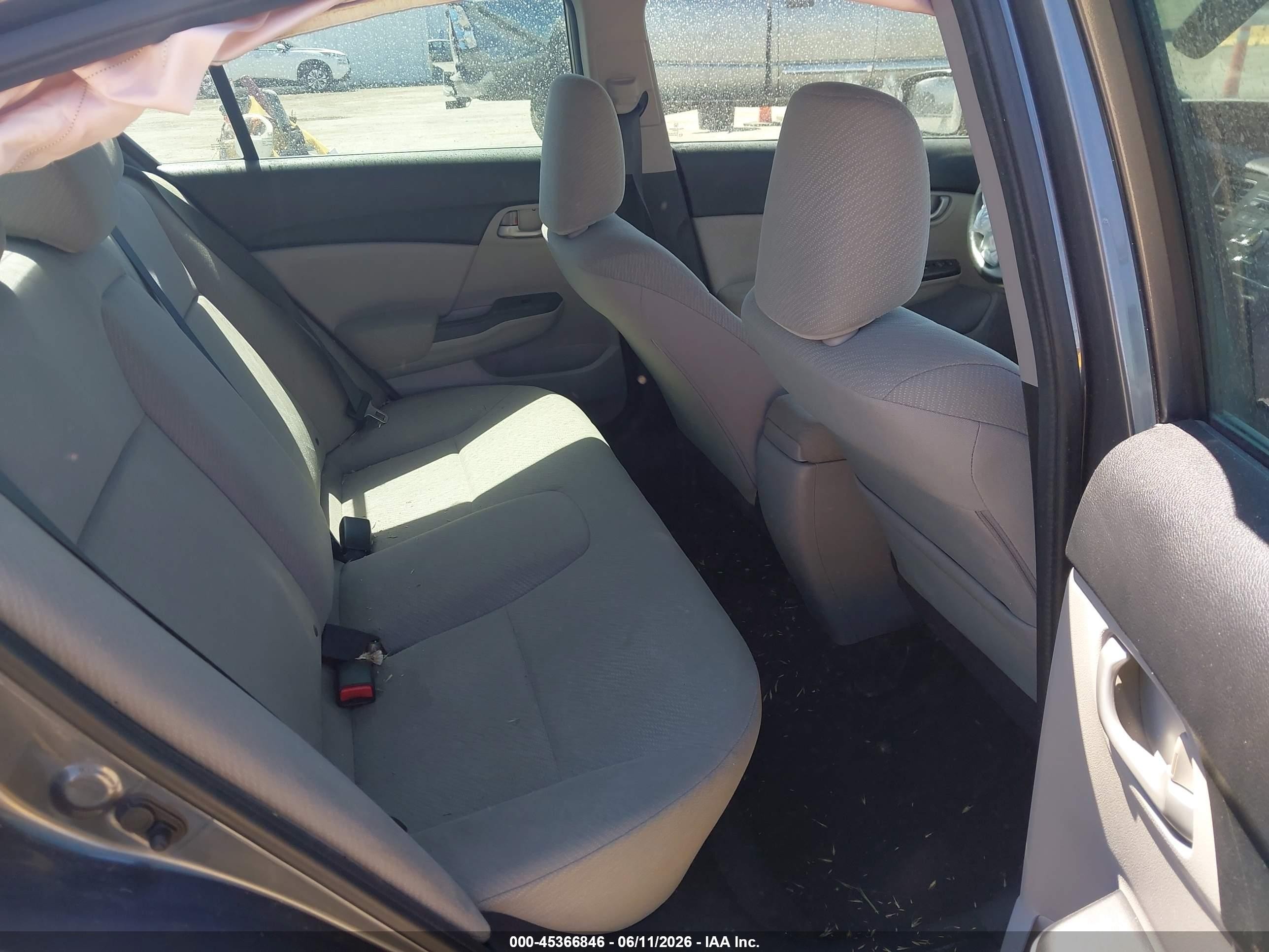 2013 Honda Civic Lx Серый vin: 19XFB2F51DE217847