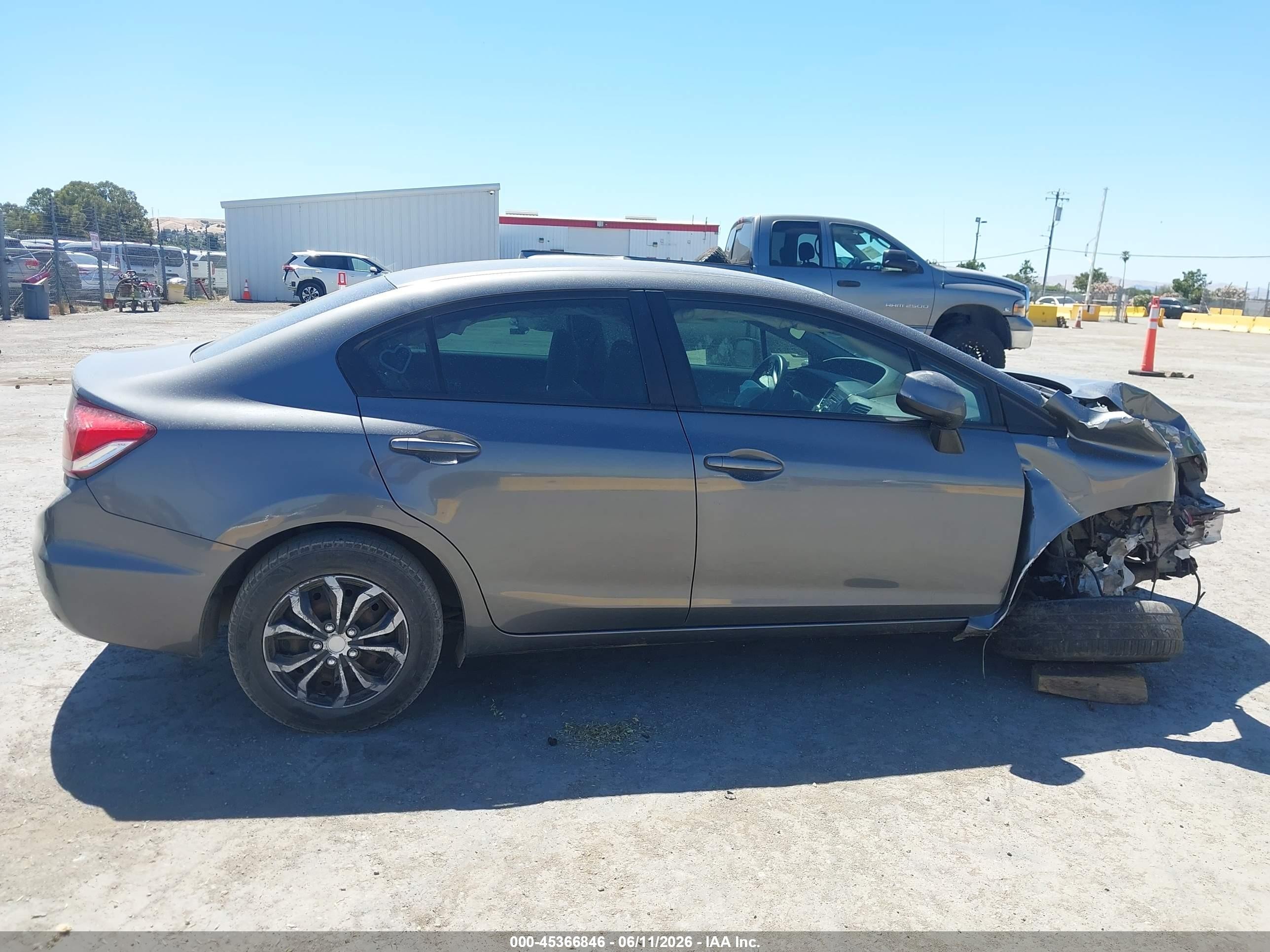 2013 Honda Civic Lx Серый vin: 19XFB2F51DE217847
