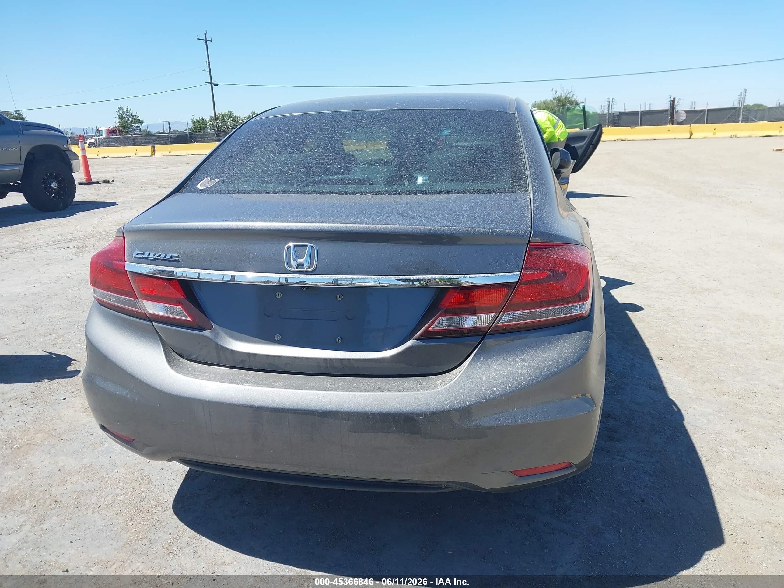 2013 Honda Civic Lx Серый vin: 19XFB2F51DE217847