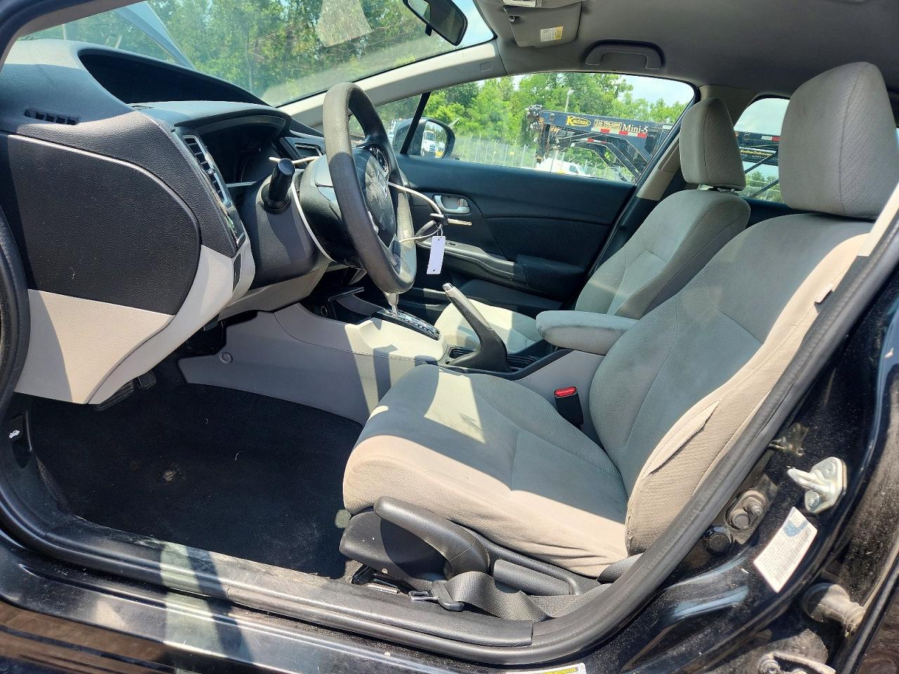 2013 Honda Civic Lx Black vin: 19XFB2F51DE227665