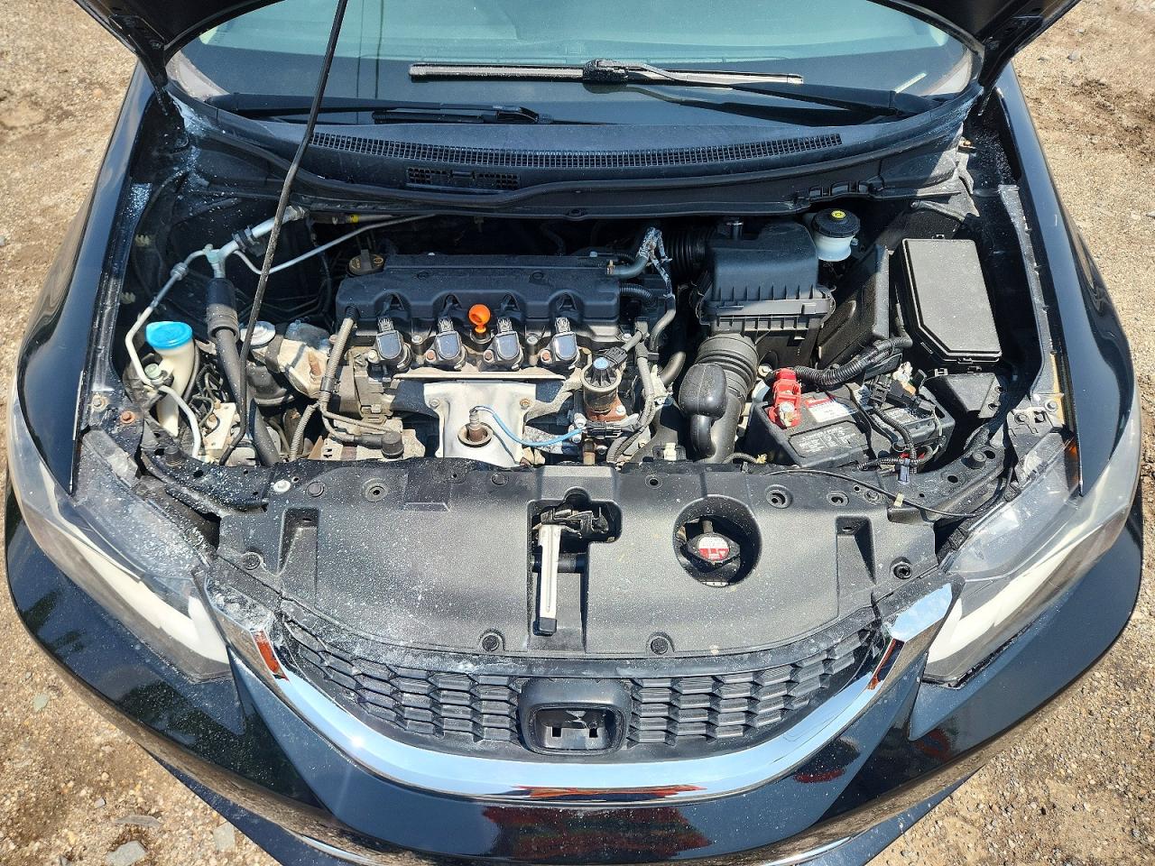 2013 Honda Civic Lx Black vin: 19XFB2F51DE227665