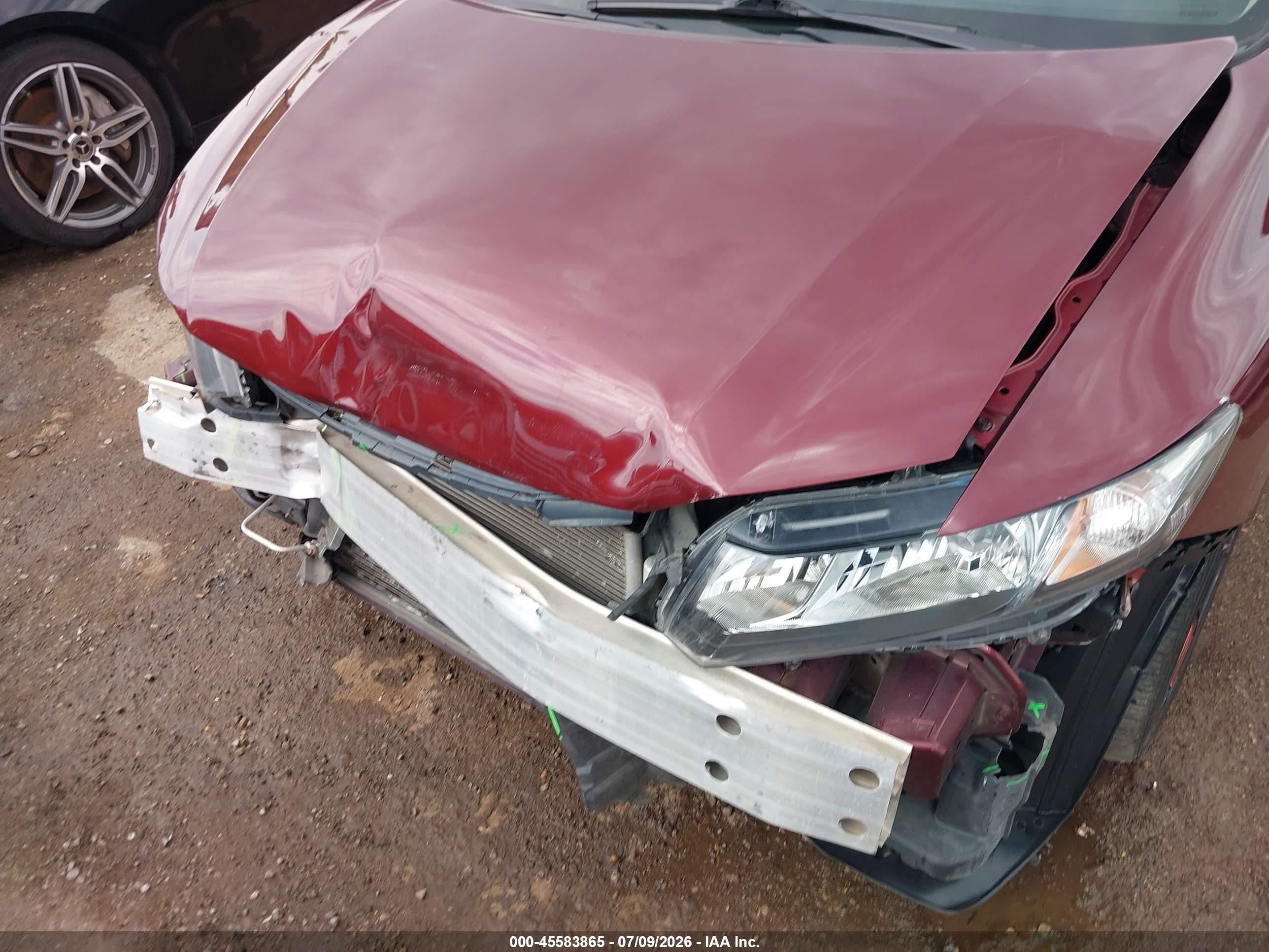 2013 Honda Civic Lx Red vin: 19XFB2F51DE241002