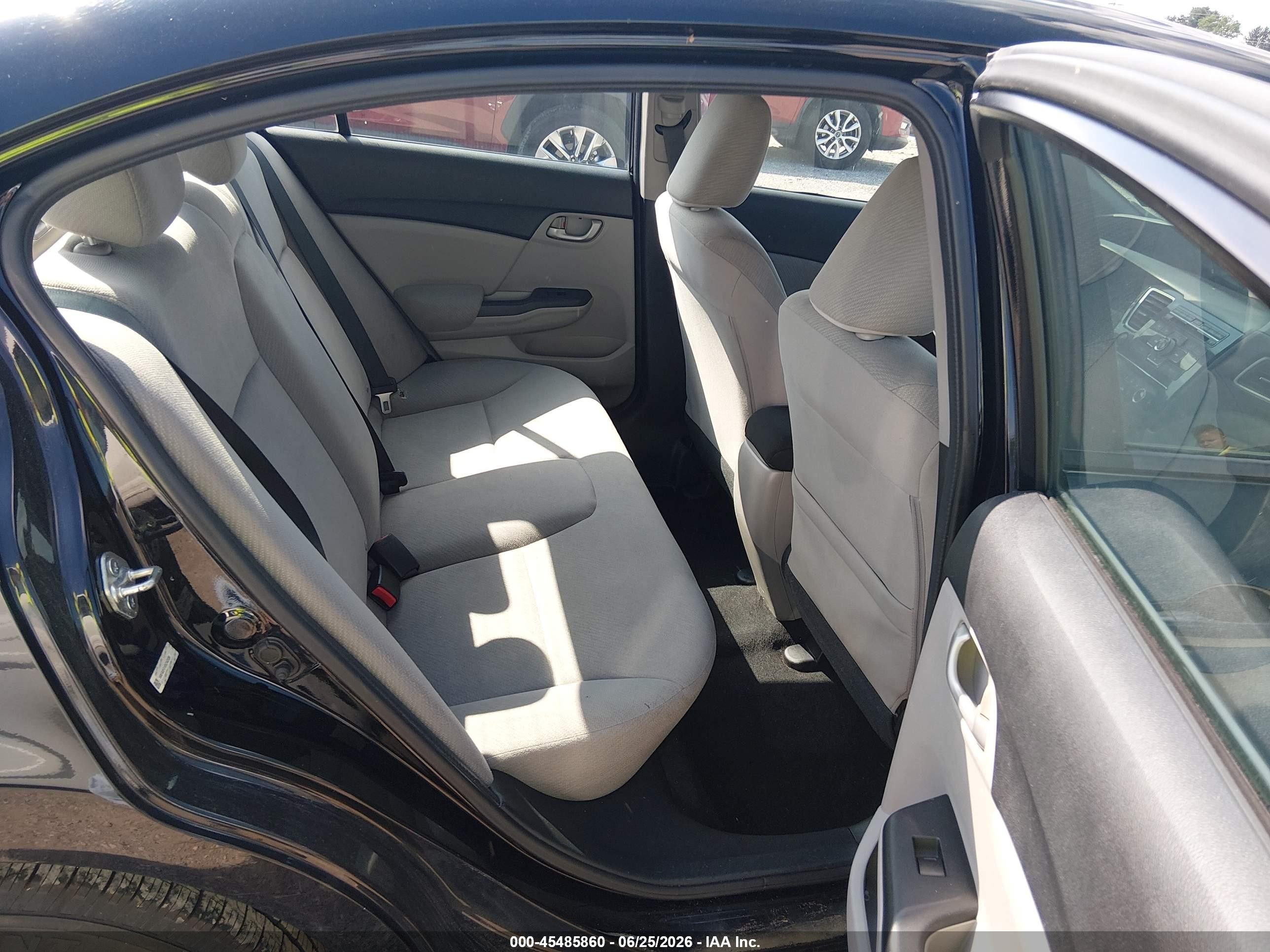 2013 Honda Civic Lx Black vin: 19XFB2F51DE242330
