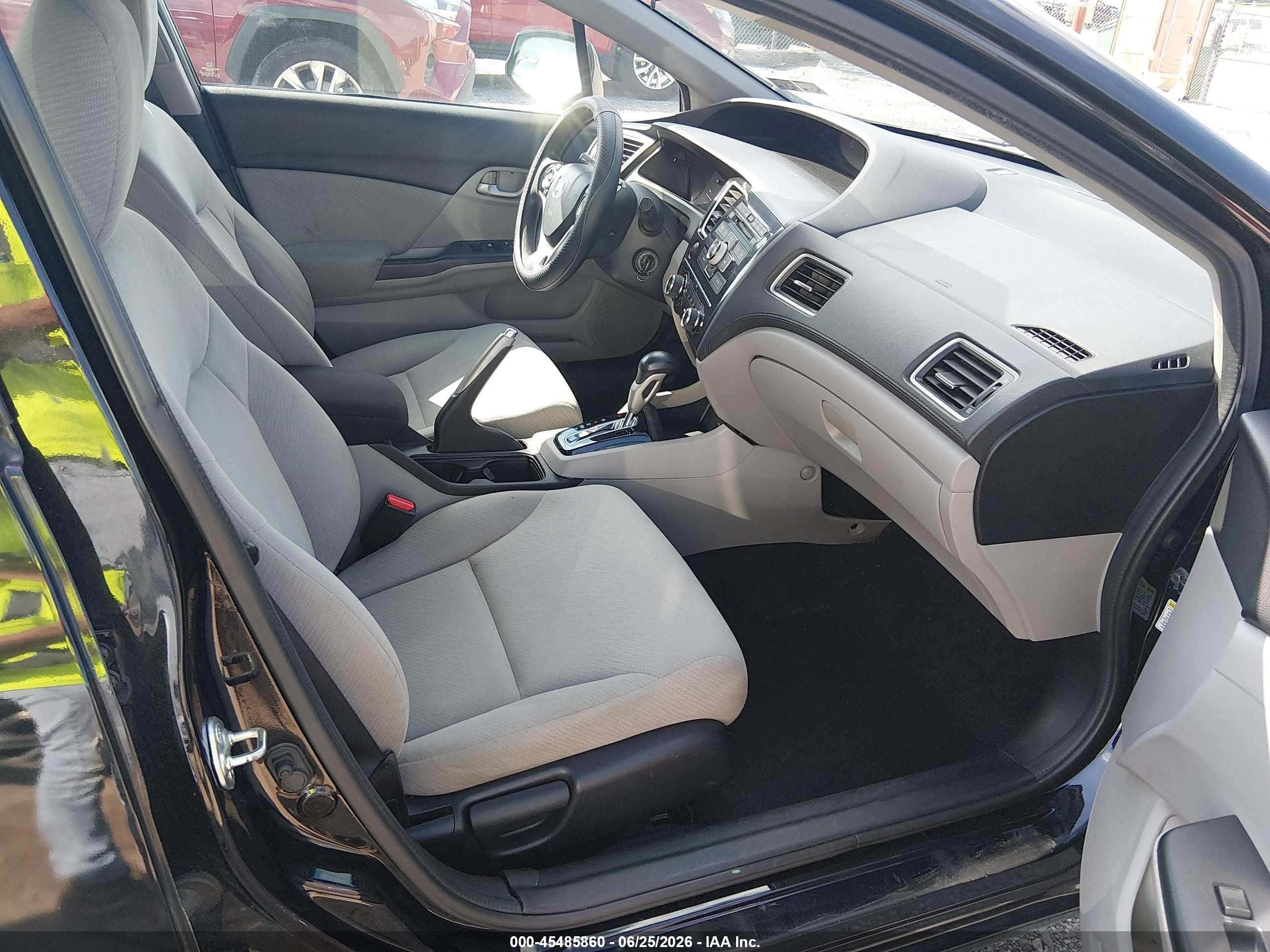 2013 Honda Civic Lx Black vin: 19XFB2F51DE242330