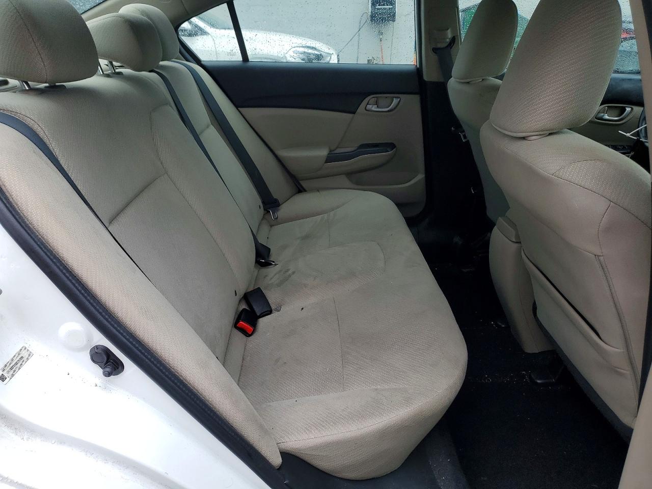 2013 Honda Civic Lx White vin: 19XFB2F51DE257099
