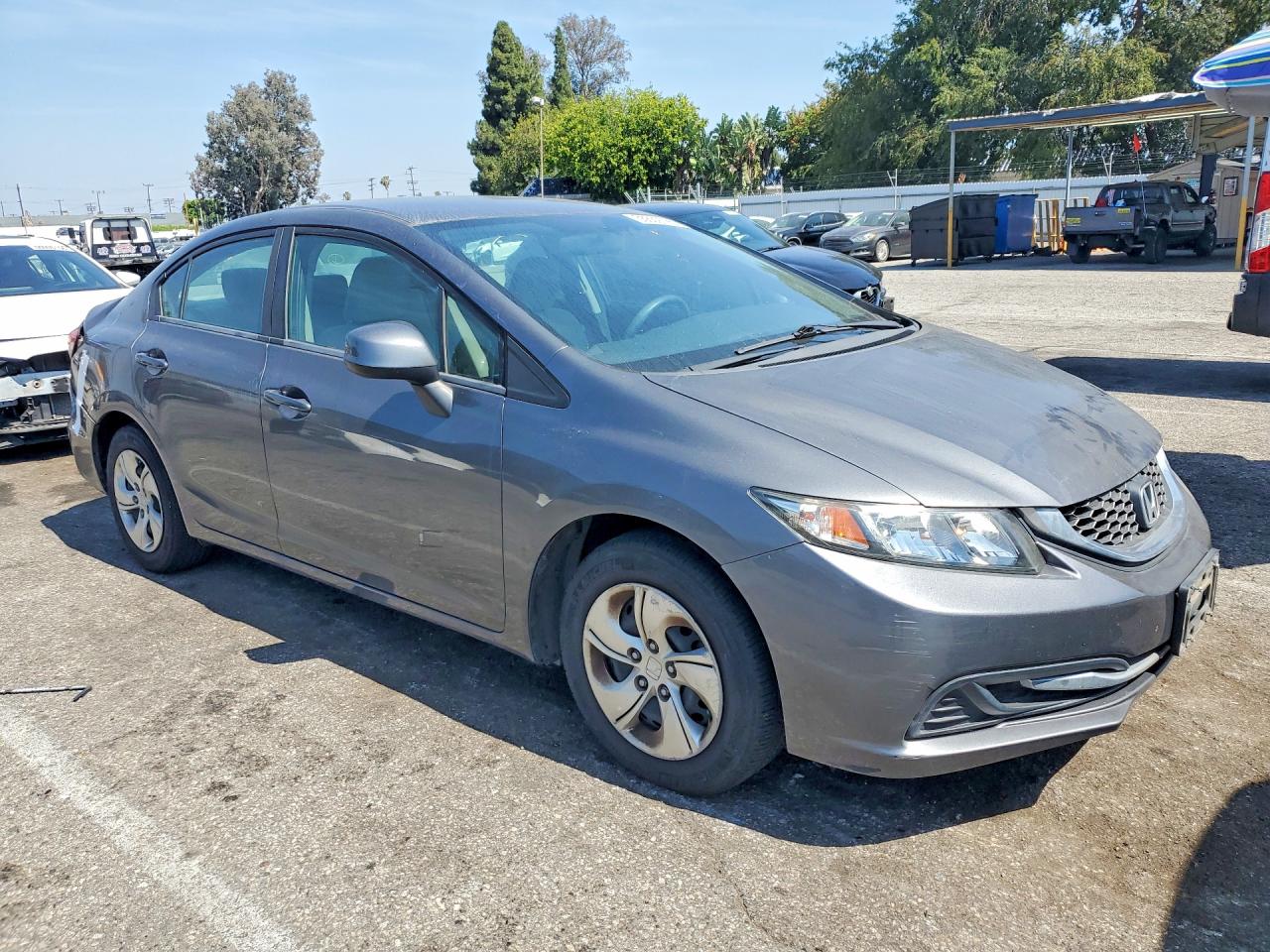 2013 Honda Civic Lx Gray vin: 19XFB2F51DE262951