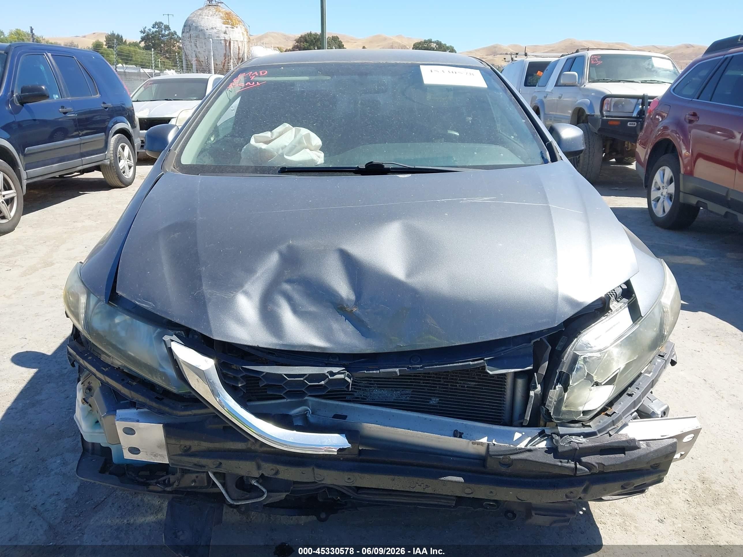 2013 Honda Civic Lx Серый vin: 19XFB2F51DE271908