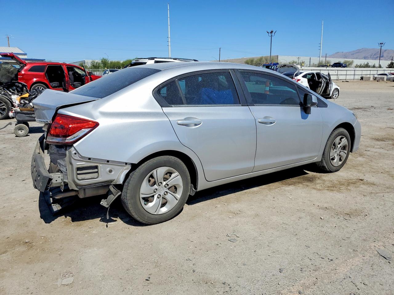 2013 Honda Civic Lx Silver vin: 19XFB2F51DE273416
