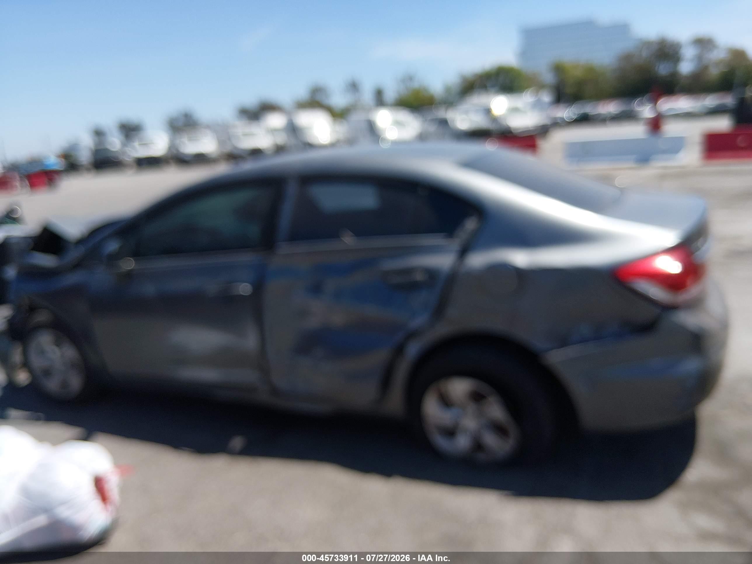 2013 Honda Civic Lx Gray vin: 19XFB2F51DE276476