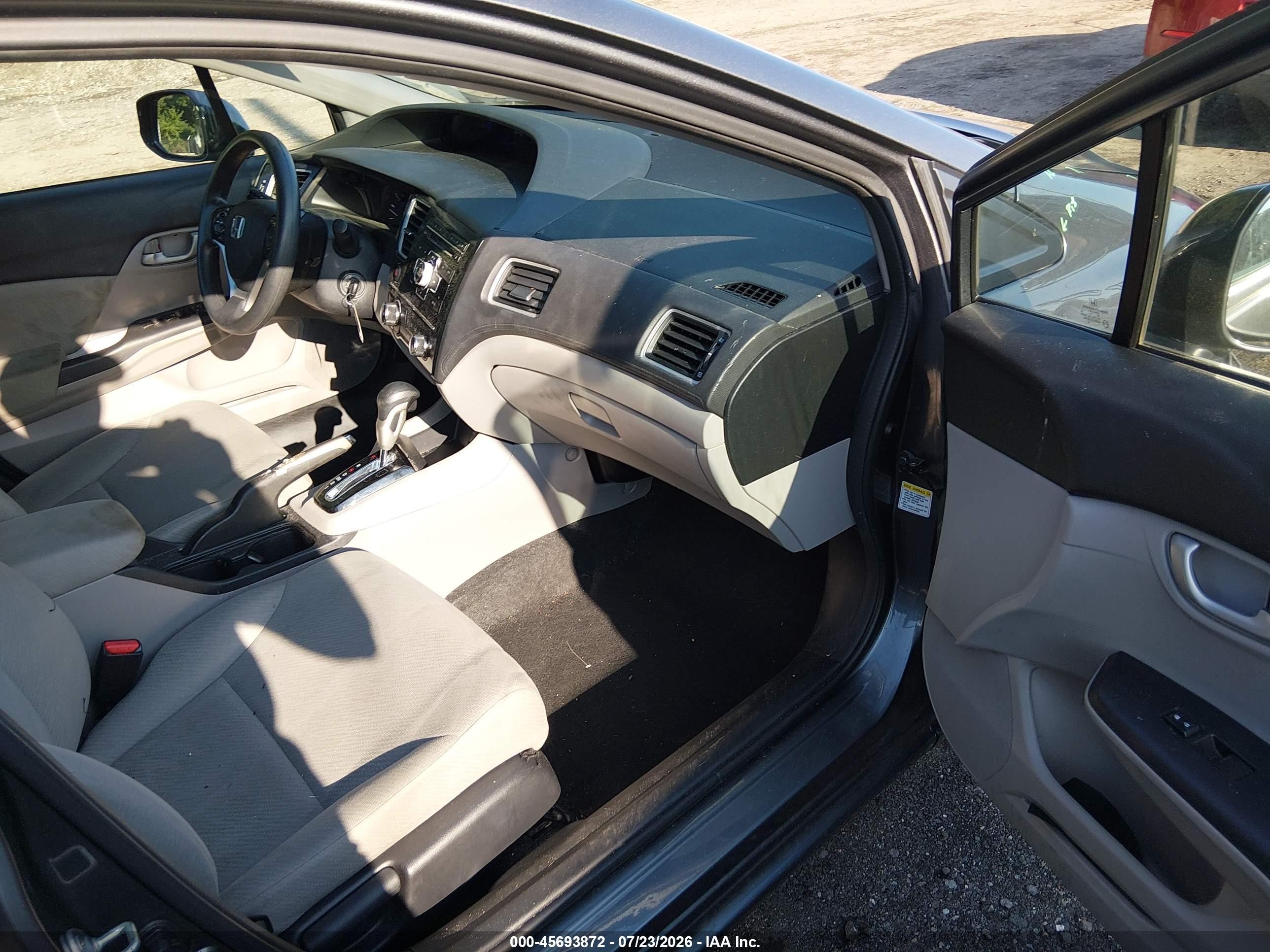 2013 Honda Civic Lx Серый vin: 19XFB2F51DE286957