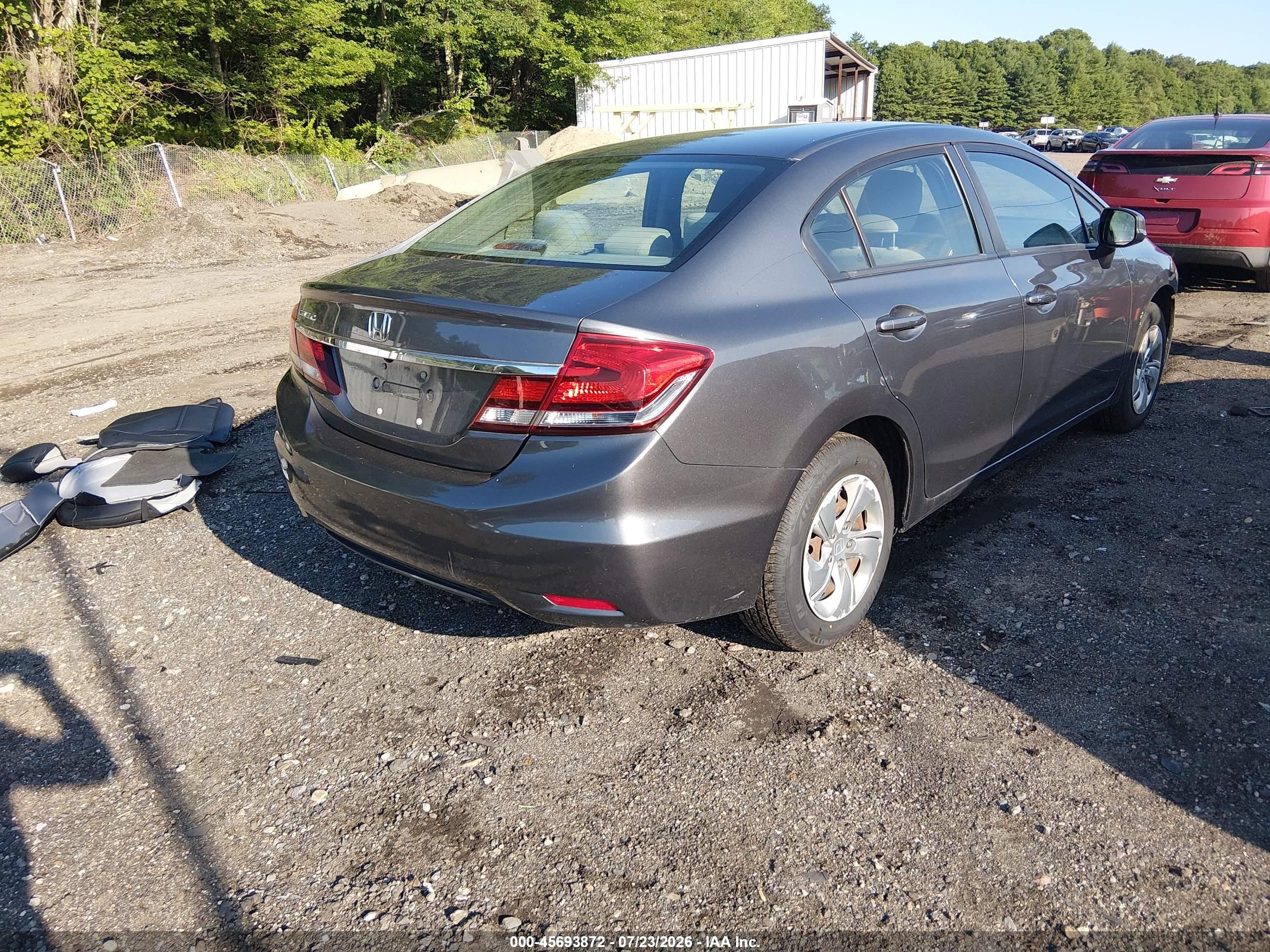 2013 Honda Civic Lx Серый vin: 19XFB2F51DE286957