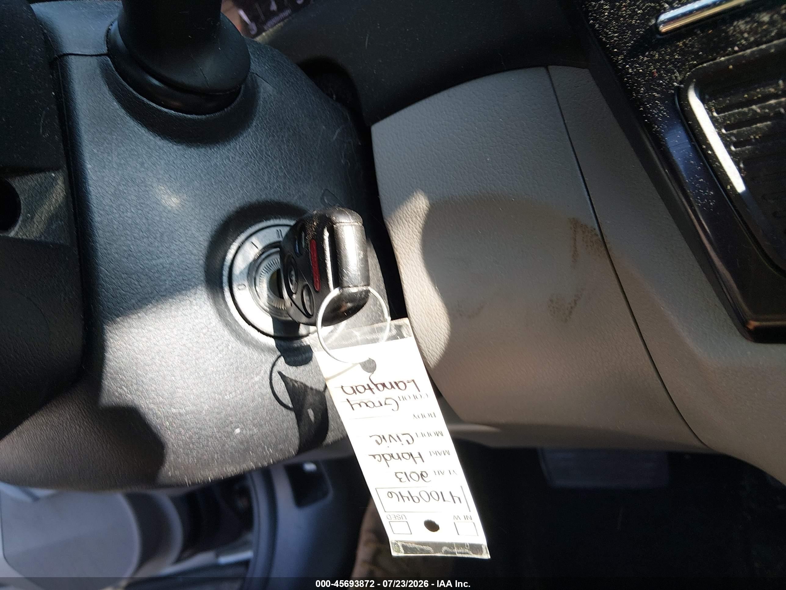 2013 Honda Civic Lx Серый vin: 19XFB2F51DE286957