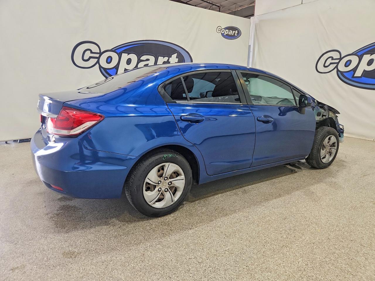 2013 Honda Civic Lx Blue vin: 19XFB2F51DE289955