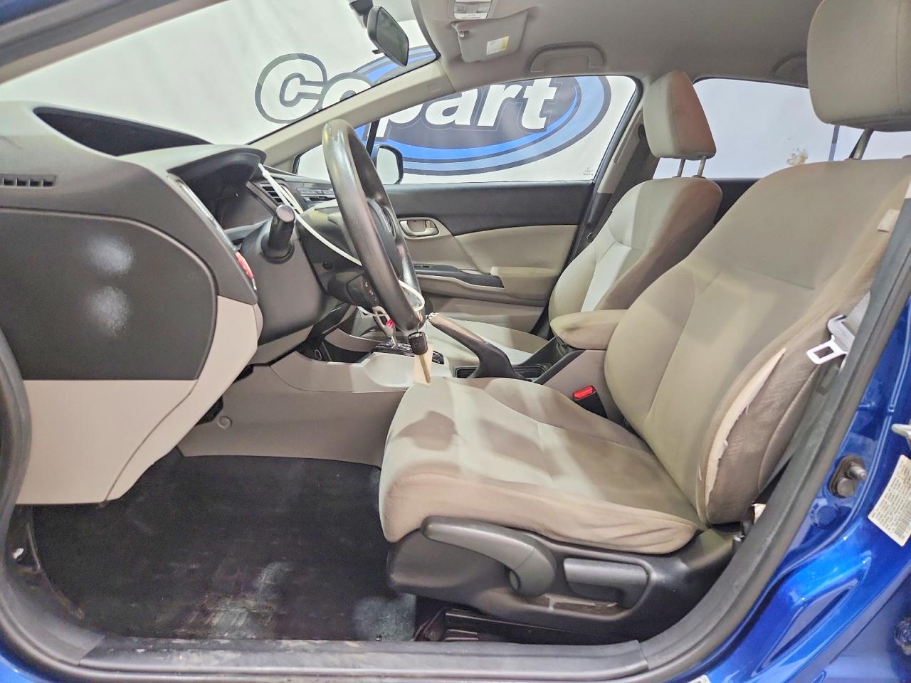 2013 Honda Civic Lx Blue vin: 19XFB2F51DE289955