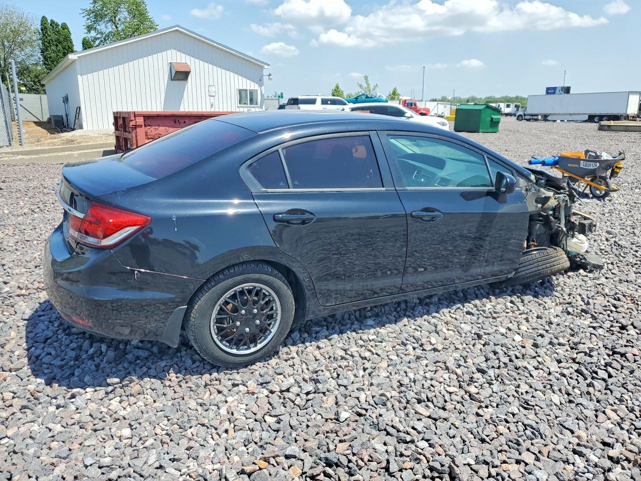 2014 Honda Civic Lx Black vin: 19XFB2F51EE003667