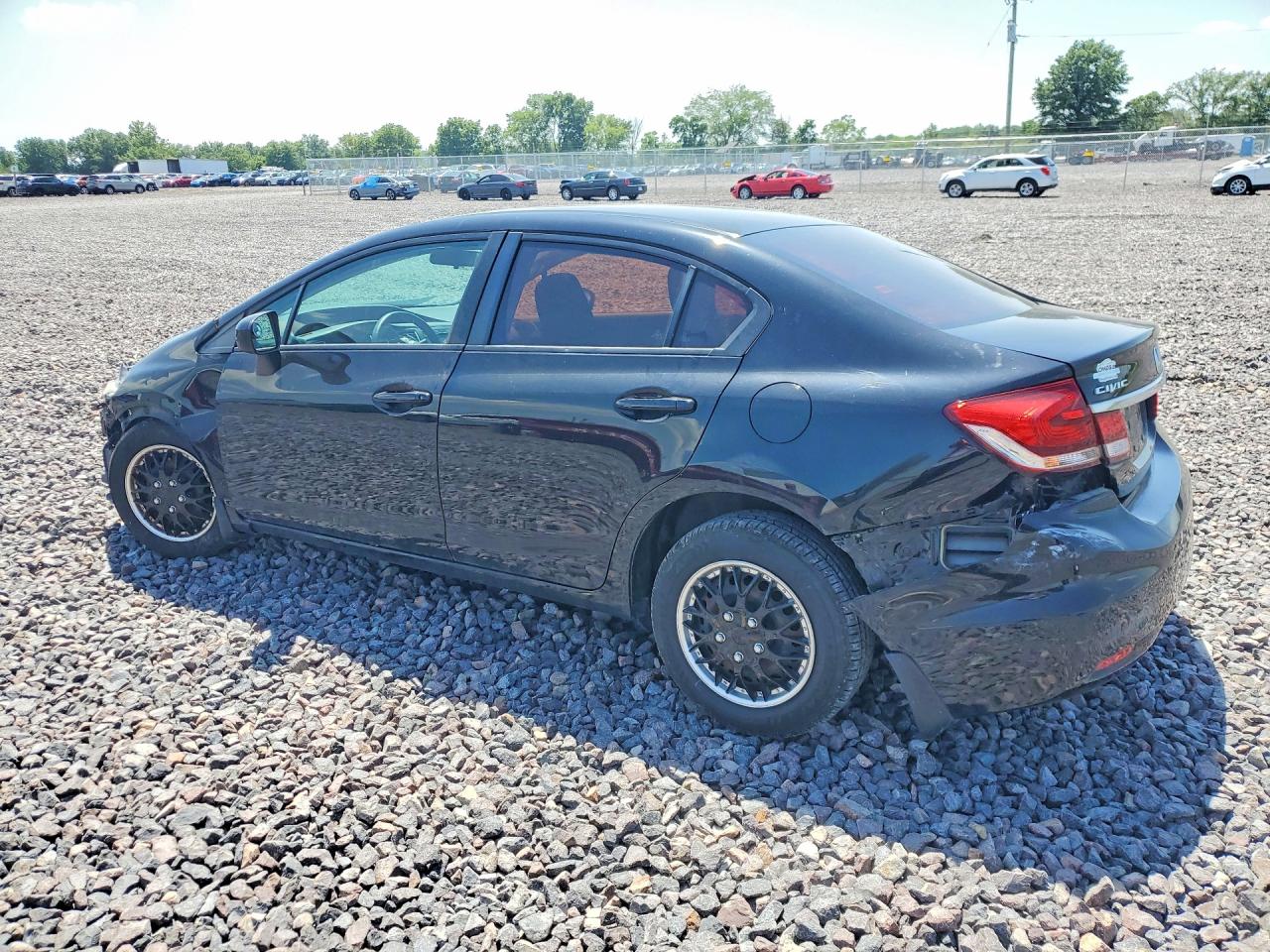 2014 Honda Civic Lx Black vin: 19XFB2F51EE003667