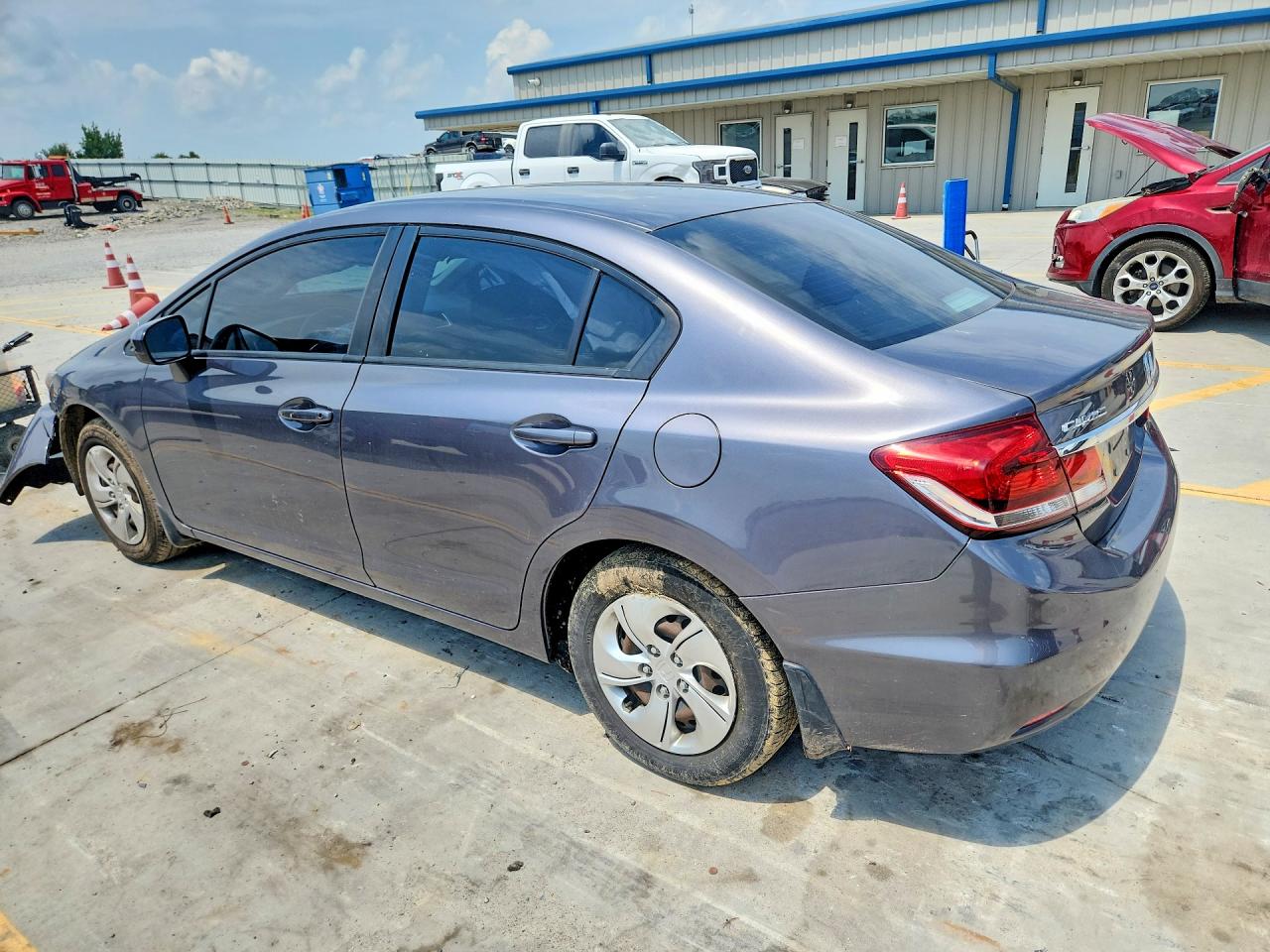 2014 Honda Civic Lx Серый vin: 19XFB2F51EE004611