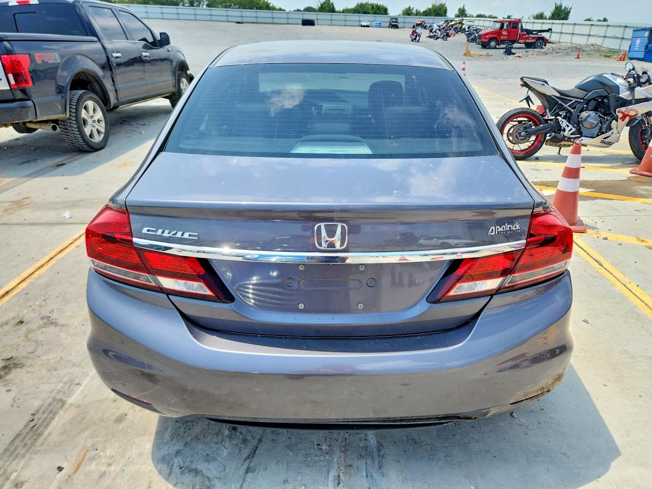 2014 Honda Civic Lx Серый vin: 19XFB2F51EE004611