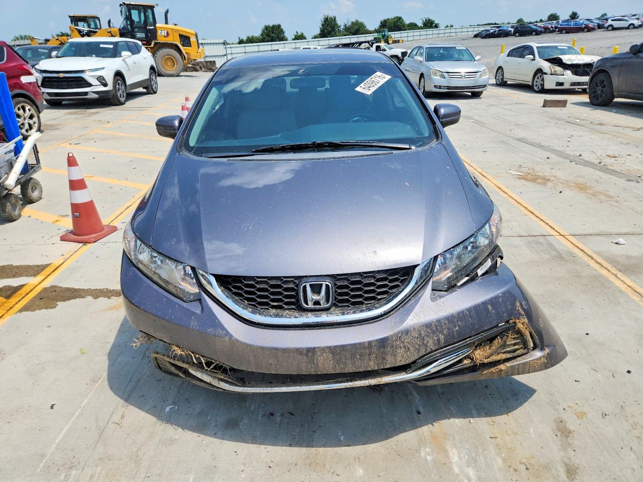 2014 Honda Civic Lx Серый vin: 19XFB2F51EE004611