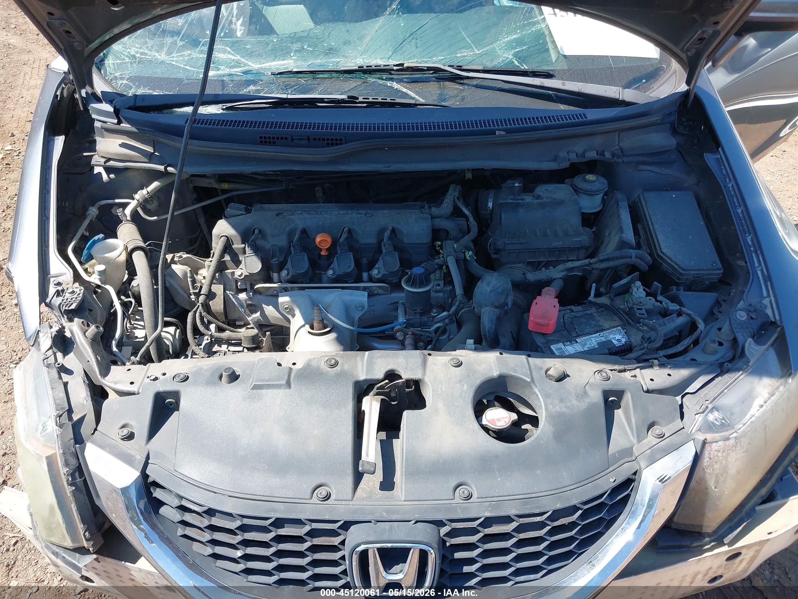 2014 Honda Civic Lx Gray vin: 19XFB2F51EE004740