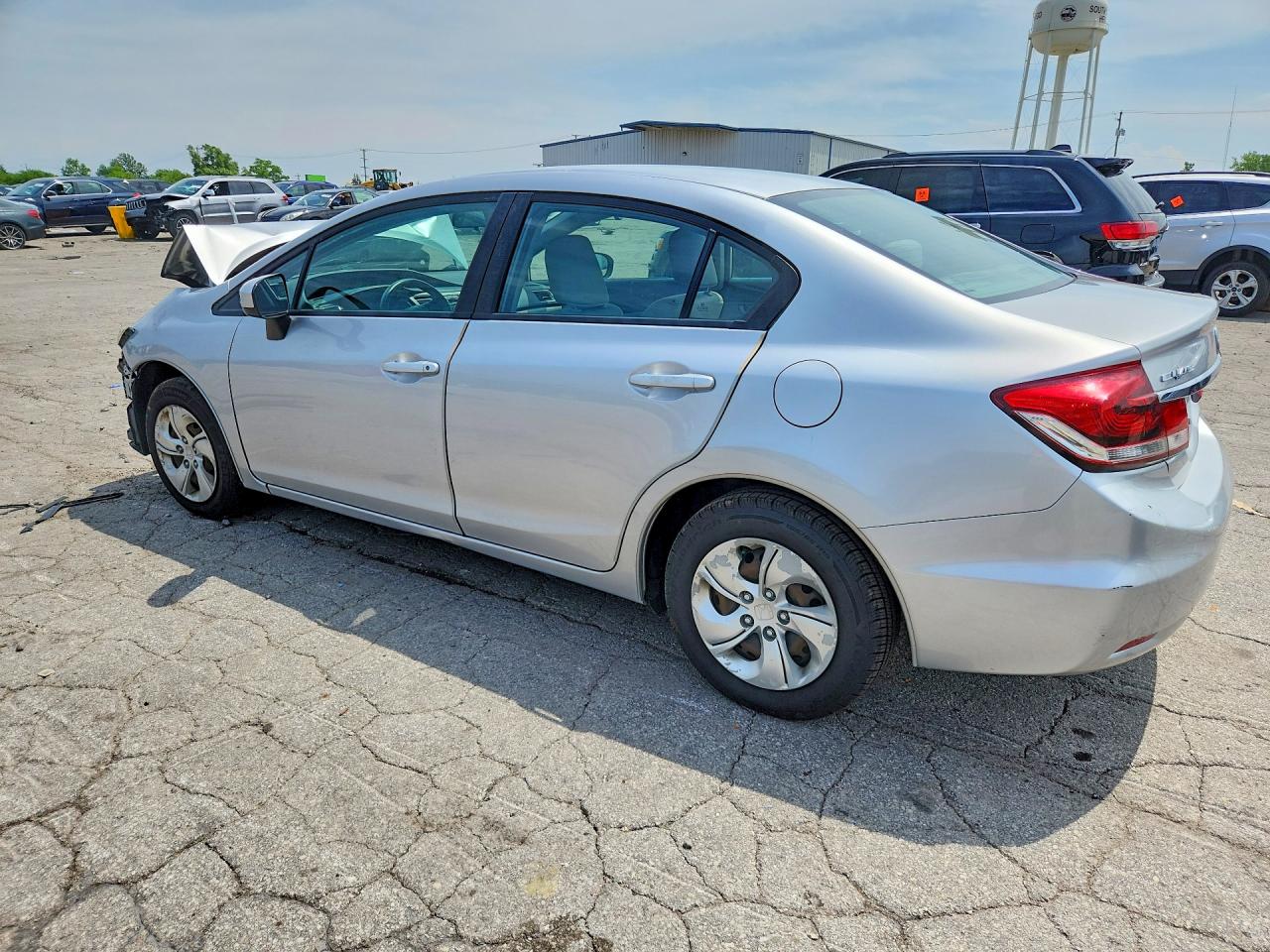 2014 Honda Civic Lx Серебряный vin: 19XFB2F51EE005726