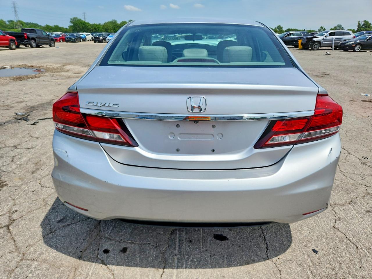 2014 Honda Civic Lx Серебряный vin: 19XFB2F51EE005726