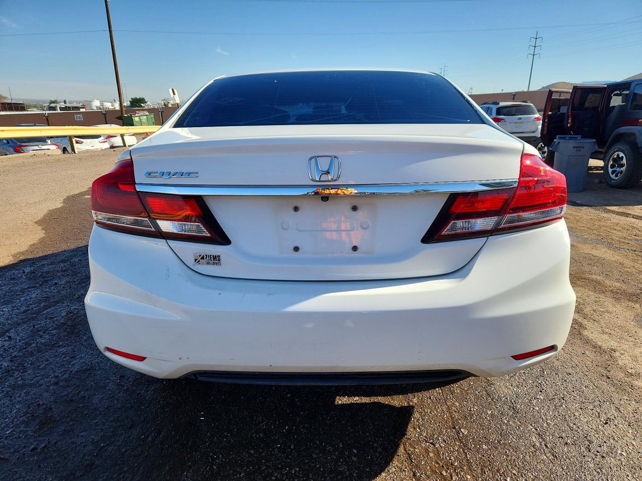 2014 Honda Civic Lx White vin: 19XFB2F51EE023322