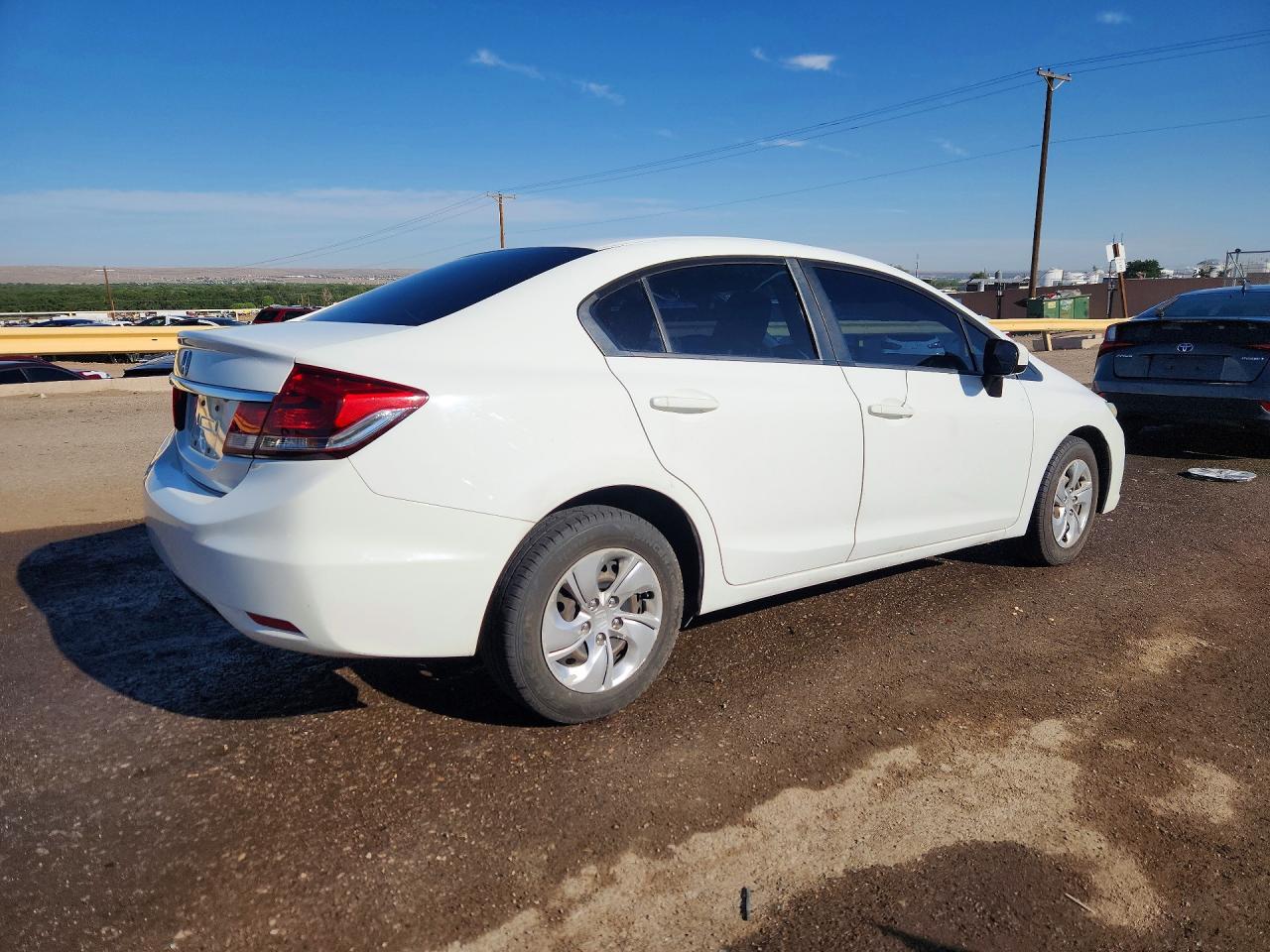 2014 Honda Civic Lx White vin: 19XFB2F51EE023322