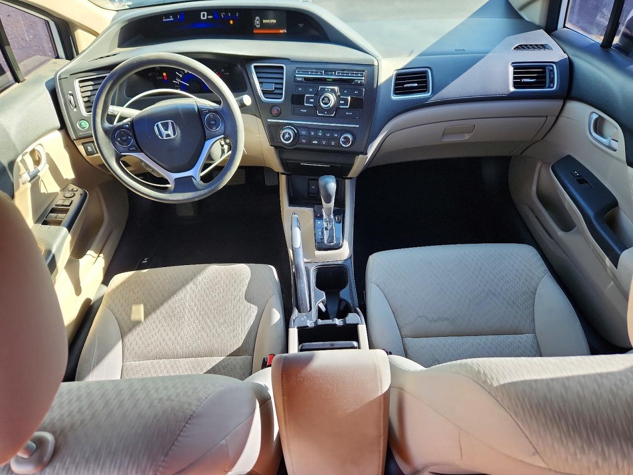 2014 Honda Civic Lx White vin: 19XFB2F51EE023322