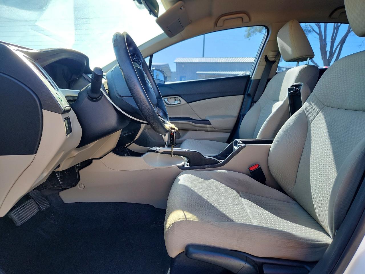 2014 Honda Civic Lx White vin: 19XFB2F51EE023322