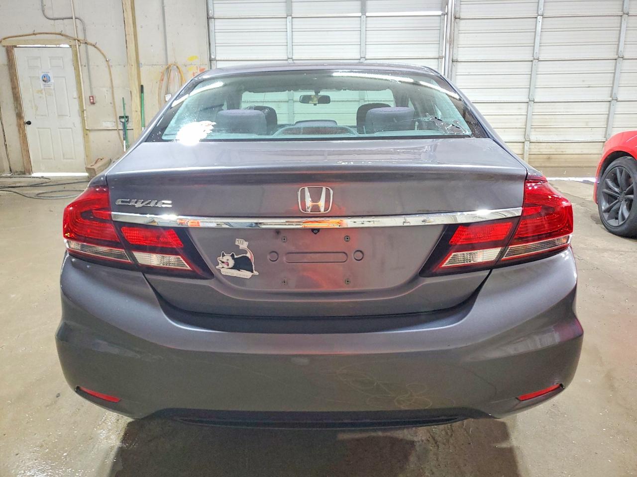 2014 Honda Civic Lx Gray vin: 19XFB2F51EE028066