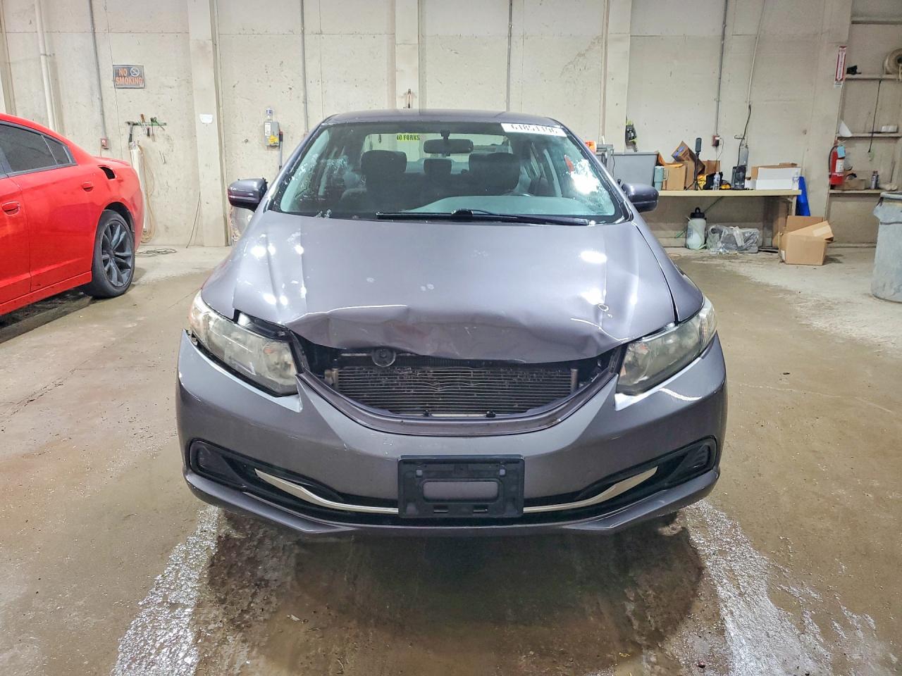 2014 Honda Civic Lx Gray vin: 19XFB2F51EE028066