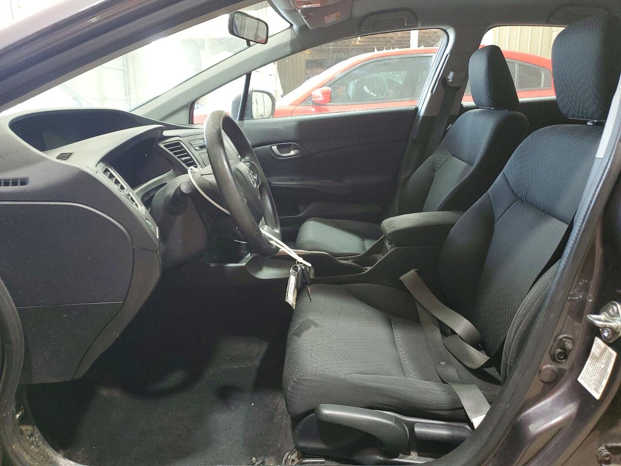 2014 Honda Civic Lx Gray vin: 19XFB2F51EE028066
