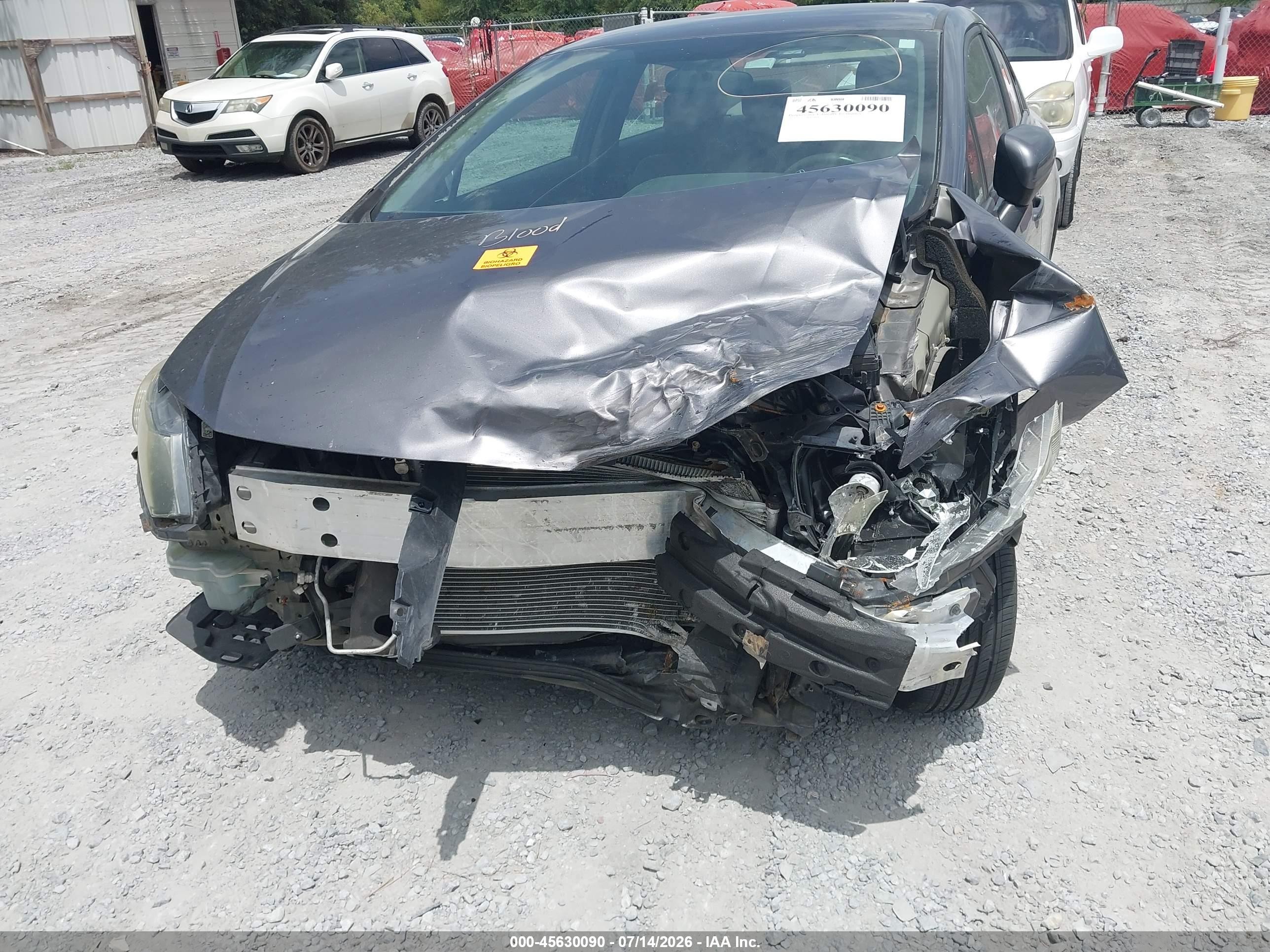 2014 Honda Civic Lx Gray vin: 19XFB2F51EE033669